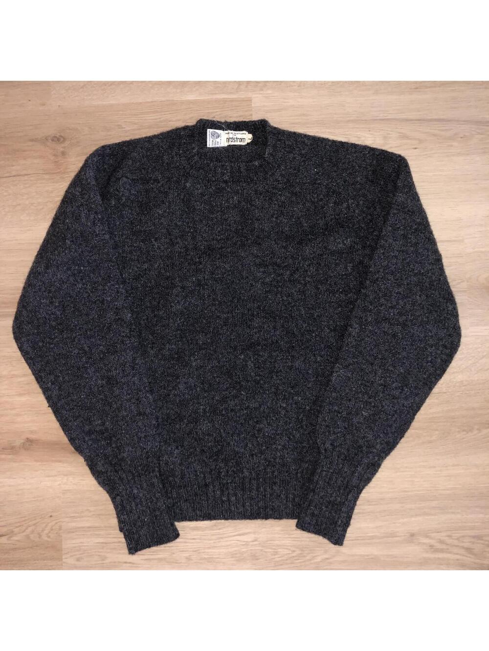 VINTAGE NORDSTROM SCOTLAND PURE 100% WOOL GRAY SWEATER WOMENS SIZE LARGE